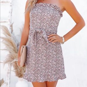 VICI Dulce Strapless Floral Dress